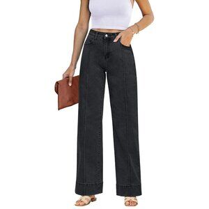 Wide Leg Jeans for Women High Waist Stretchy Denim Casual Baggy Pants